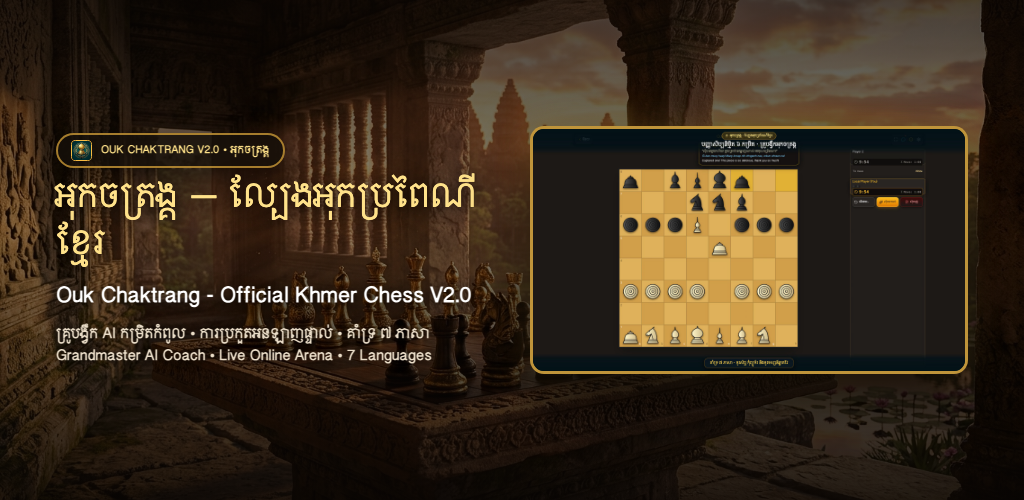 Ouk Chaktrang - Khmer Chess V2.0 Royal Angkor Strategy